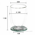 Tazza da caffè in vetro borosilicato alto